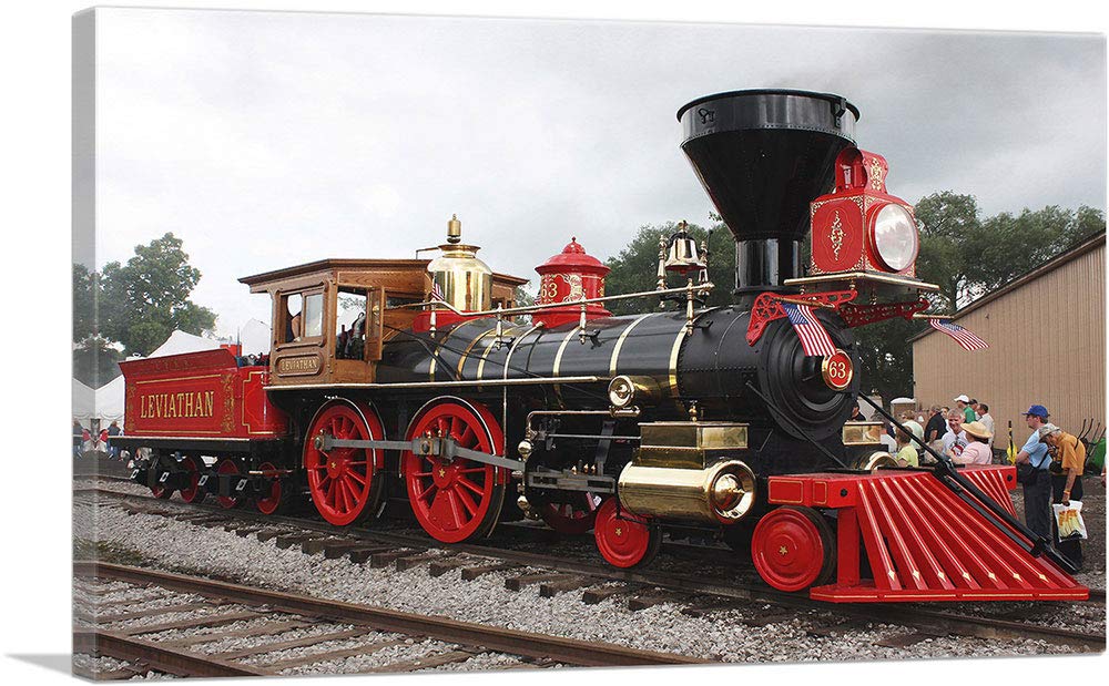 Amazon.com: ARTCANVAS Red Gold Vintage Old Locomotive Steam Train Amazon.com: ARTCANVAS Red Gold Vintage Old Locomotive Steam Train